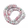 Ombre Effect Dyed Glass Beads Strands X-GLAA-C023-02C-3
