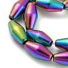 Electroplated Synthetic Magnetic Hematite Beads Strands G-Z032-B01-02B-3