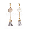 Brass Stud Earrings EJEW-JE03397-03-1