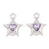 Y2K Style Alloy & Glass Pendants GL-CBA1FD3-01S-02-1