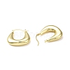 Rack Plating Brass Handbag Shape Hoop Earrings for Women EJEW-F306-06G-3