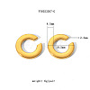 Stainless Steel C-Shaped Cuff Earrings PN3557-3-1