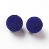 Flocky Acrylic Beads OACR-L011-D-20-2