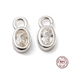 Real Platinum Plated Rhodium Plated 925 Sterling Silver Charms STER-K176-03C-P-1