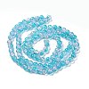 Two Tone Crackle Glass Beads Strands X-CCG-Q002-8mm-A33-3