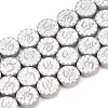 Electroplate Non-magnetic Synthetic Hematite Beads Strands G-T061-172-2