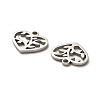 Valentine's Day 316 Surgical Stainless Steel Charms STAS-H190-15P-05-2