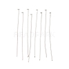 Tarnish Resistant Stainless Steel Flat Head Pin Jewelry Findings X-STAS-E023-0.6x35mm-1