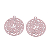 430 Stainless Steel Filigree Pendants LS-STAS-T042-10E-2