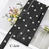 Brass Round Stud Black PU Leather Trimmings FIND-WH0159-45P-1