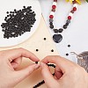 Natural Lava Rock Gemstone Round Bead Strands X-G-R285-4mm-06-3