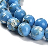 Assembled Synthetic Stone and Trochus Shell Beads Strands G-B128-08D-08-3