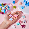 48Pcs 12 Colors Star Silicone Beads SIL-TA0001-56-6