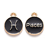 Alloy Enamel Pendants ENAM-S124-01B-08H-1
