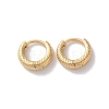 Texture Rings Brass Hoop Earrings for Women EJEW-B056-02G-01-1