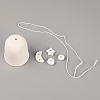 Cone Shape Porcelain DIY Wind Chime DIY-WH0258-09-1