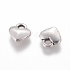 Tibetan Style Alloy Heart Charms TIBEP-LFH260Y-FF-1
