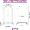 Glass Dome Cover AJEW-WH0001-95B-2