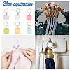 Opaque Resin Yarn Ball Charm Locking Stitch Markers HJEW-PH01757-6