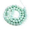 Anti-Tarnish Electroplate Glass Beads Strands GLAA-N010-8mm-03-2