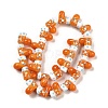 Handmade Lampwork Bumpy Beads Strands LAMP-U001-01A-1-1
