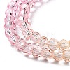 Transparent Glass Beads Strands X-GLAA-E036-07B-5