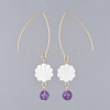 Shell Dangle Earrings EJEW-JE03757-3