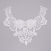 Milk Silk Embroidered Floral Lace Collar DIY-WH0260-06A-2