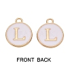 Golden Plated Alloy Charms ENAM-SZ0001-25A-L-2