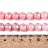 Anti-Tarnish Electroplate Glass Beads Strands X-GLAA-N010-10mm-04-3