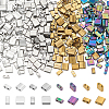 320Pcs 8 Styles Electroplate Glass Seed Beads SEED-WR0001-07-1