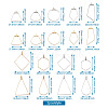 Stainless Steel Wire Pendants STAS-TA0004-43-9