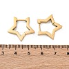304 Stainless Steel Star Huggie Hoop Earrings STAS-H156-05G-2
