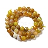 Natural Striped Agate/Banded Agate Beads Strands G-A246-8mm-01-6