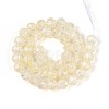 Transparent Crackle Glass Beads Strands GLAA-N053-8mm-10-2