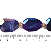 Electroplated Natural Agate Beads Strands G-L604-B01-01B-3