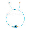 Bohemian Style Resin Evil Eye Bead Braided Bracelets BR6167-11-1