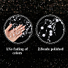 1Pc Plastic Pearl Round Beaded Trim OCOR-GF0004-43B-5