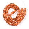 Luminous Handmade Gold Foil Glass Beads Strands FOIL-N029-02A-08-3