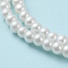 Baking Paint Pearlized Glass Pearl Round Bead Strands HY-Q003-4mm-01-4