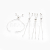 Brass Box Chain Slider Bracelet Making KK-Q675-05S-2