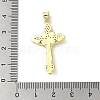 Rack Plating Brass Micro Pave Cubic Zirconia Pendants KK-C052-10B-G-3