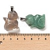 Natural & Synthetic Mixed Gemstone Pendants G-M424-03P-3