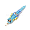 Glass Seed Beaded Pendants PALLOY-MZ01239-03-4