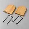 Wood Bookend Display Stands ODIS-WH0079-031-2