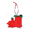 Christmas Car Handmade Polymer Clay Pendant Decorations HJEW-P017-03A-3