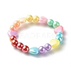 Opaque Acrylic Beads Stretch Bracelet Sets for Kids BJEW-JB06406-6