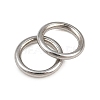 304 Stainless Steel Closed Jump Rings STAS-G393-06P-08-3