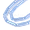 Electroplate Imitation Jade Glass Beads Strands LS-EGLA-Q132-02A-A02-3