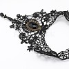 Gothic Alloy Glass Lace Heart Statement Bib Choker Necklaces for Women FS-WGE10D6-01-3